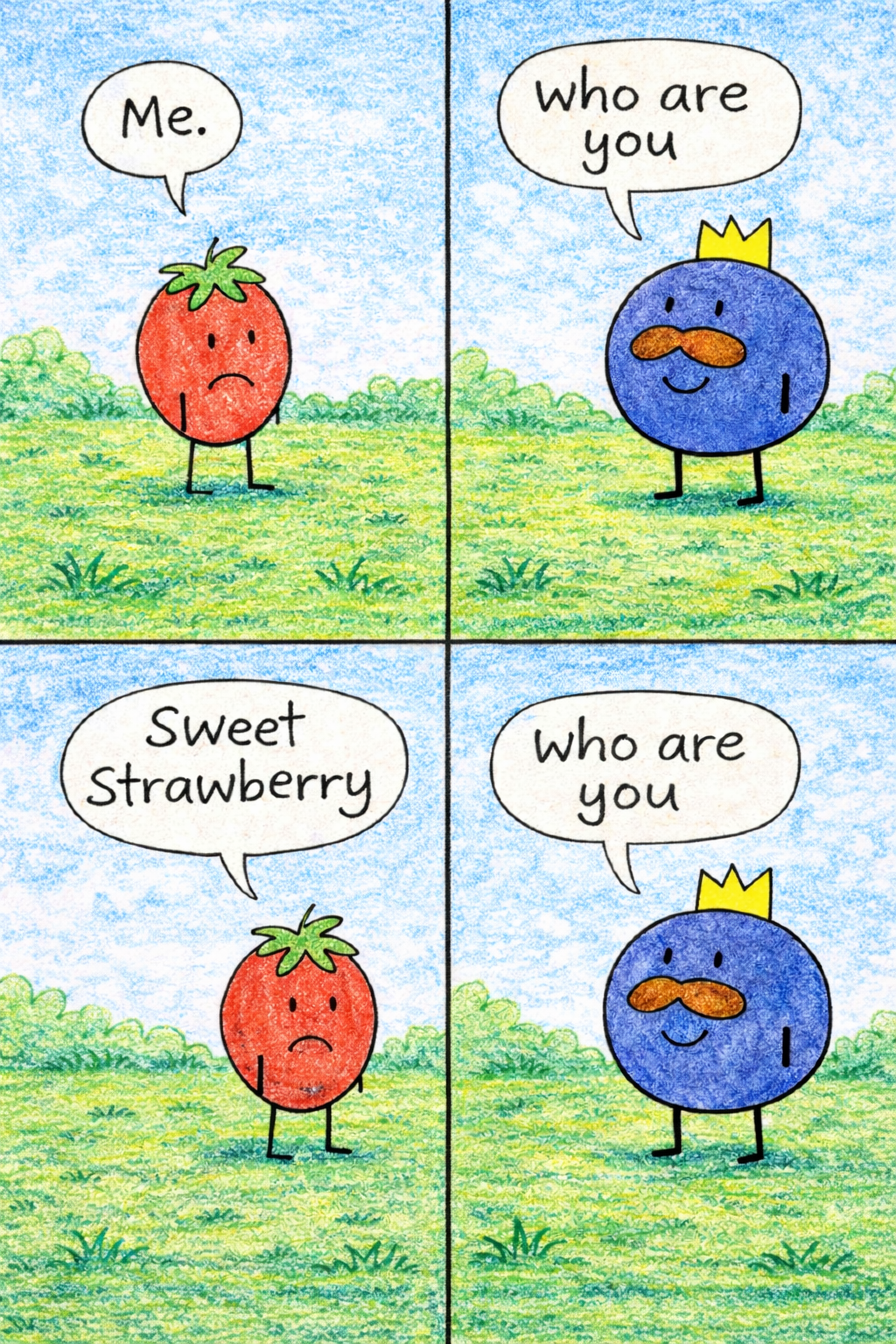 Mr Blueberry Book 1 page 8 artwork.